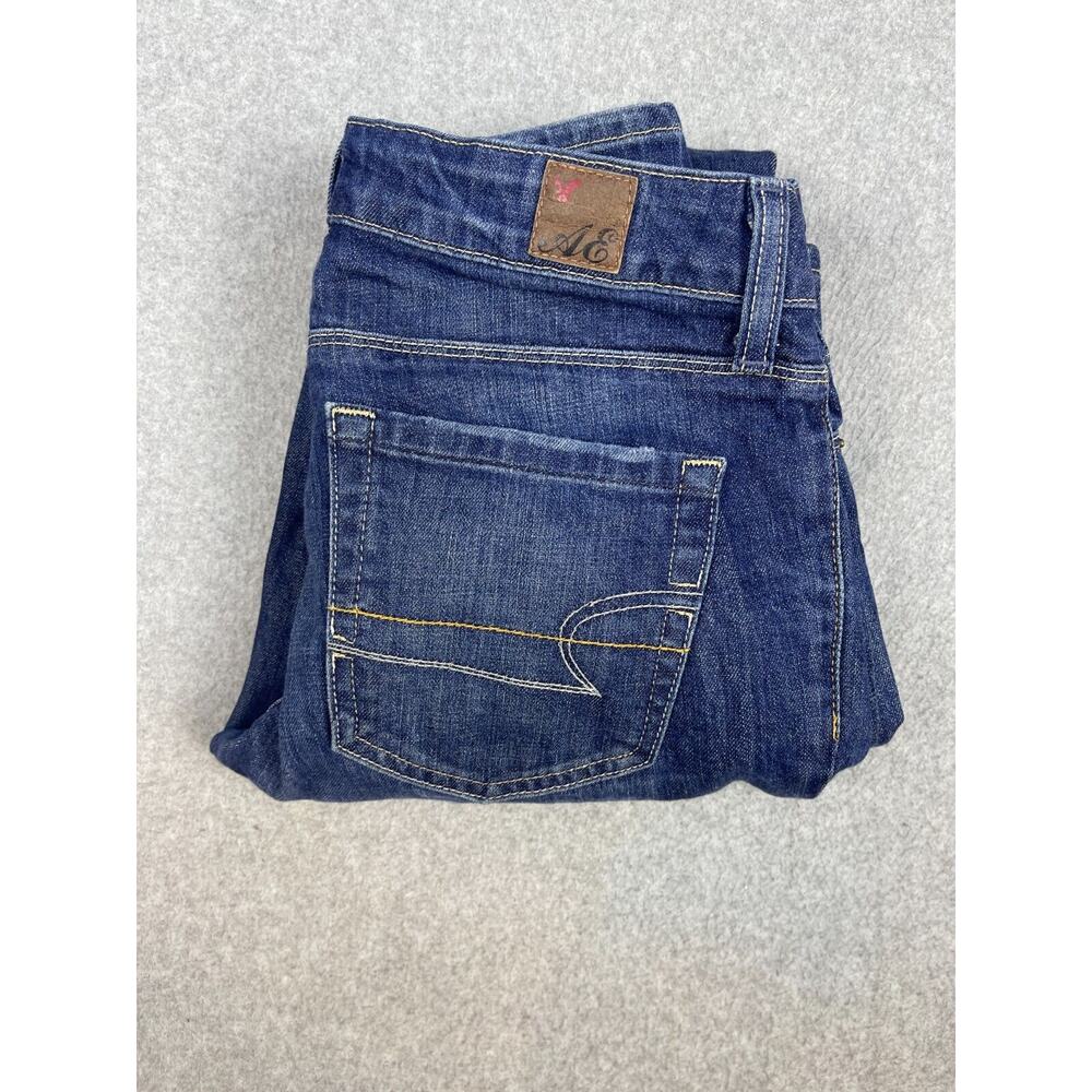 American Eagle Jeans Women's 6 Blue Low Rise Skinny Measures 29x31‎